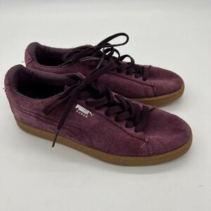 PUMA SUEDE EMBOSS 360747-04 PURPLE LACE UP SNEAKER SHOE Men’s 6